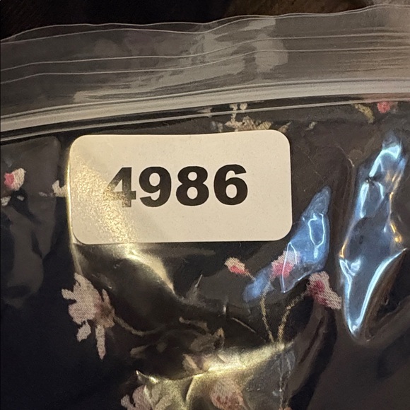 Max + Ash Floral Puff Sleeve black tiered Maxi Dress size M - Picture 6 of 6